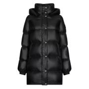 Afneembare capuchon donsjas add , Black , Dames