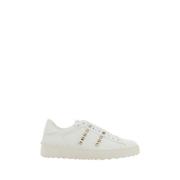 Rockstud Untitled Leren Sneakers Valentino Garavani , White , Dames