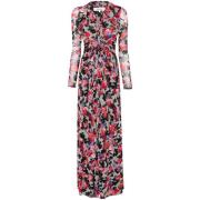 Bloemen Mesh V-hals Jurk Diane Von Furstenberg , Multicolor , Dames