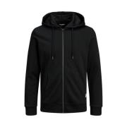 Zwarte Katoenen Hoodie Trui Jack & Jones , Black , Heren