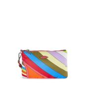 Iride-Print Leren Trim Pols Tas Emilio Pucci , Multicolor , Dames