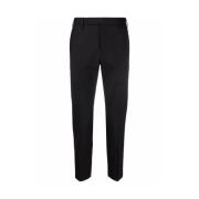 Cropped Trousers Pt01 , Black , Heren