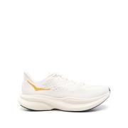 Crème Witte Mesh Sneakers Hoka One One , White , Heren