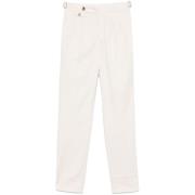 Beige Broek met Verstelbare Taille Brunello Cucinelli , White , Heren