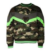 Camouflage Logo Pullover Sweatshirt Multicolor Dolce & Gabbana , Multi...