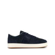 Blauwe Suède Sneakers met Logo Patch Hogan , Blue , Heren