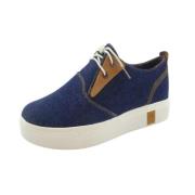 Blauwe Canvas Schoenen Timberland , Blue , Heren