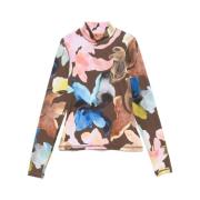 Bloemenprint Mock Neck Sweater Stine Goya , Multicolor , Dames