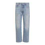 Lichtblauwe Denim Jeans Valentino , Blue , Heren