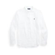 Witte Linnen Knoopshirt Ralph Lauren , White , Heren