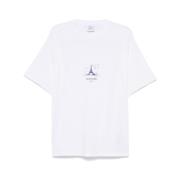 Wit Logo Print Crew Neck T-shirt Vetements , White , Heren