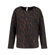 Luipaardprint Trui Gerry Weber , Brown , Dames