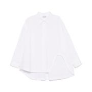 Witte Button-Up Shirt met Cut-Out Details The Attico , White , Dames