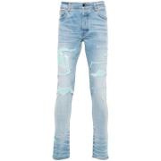 Lichtblauwe Distressed Skinny Jeans Amiri , Blue , Heren