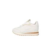 Witte Casual Sneakers Piedi Nudi , White , Dames