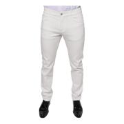 Witte Skinny Slim Denim Jeans Dolce & Gabbana , White , Heren