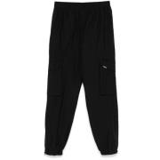 Cargo Pocket Katoenmix Broek Represent , Black , Heren