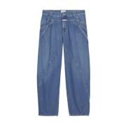 Indigo Blauwe Jeans met Verborgen Rits Closed , Blue , Dames