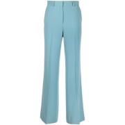 Aqua Blauwe Wide-Leg Tailored Broek Alberto Biani , Blue , Dames