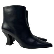 Pre-owned Leather boots Bottega Veneta Vintage , Black , Dames