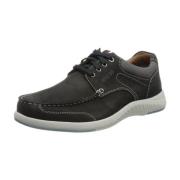 Blauwe Veterschoen ara , Black , Heren