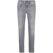 Slim Fit Blauwe Denim Jeans Pt01 , Gray , Heren