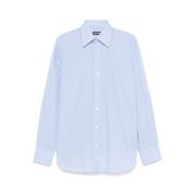 Lichtblauwe Knoopshirt Tom Ford , Blue , Heren