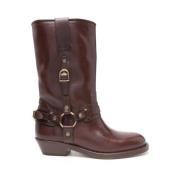 Bruin Leren Gesp Detail Hakken Isabel Marant , Brown , Dames