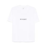 Wit Be Honest Print T-shirt Victoria Beckham , White , Dames