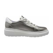 Metallic Sneakers ara , Gray , Dames