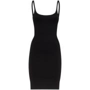 Zwarte Mouwloze Scoop Neck Jurk Dsquared2 , Black , Dames