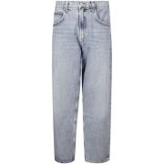 Blauw-Grijze Katoenen Jeans met Whiskering Agolde , Blue , Heren