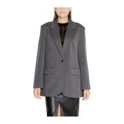 Grijze Blend Dames Herfst/Winter Blazer Only , Gray , Dames