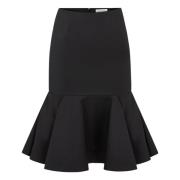 Peplum Midi Nina Ricci , Black , Dames