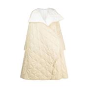 Diamantquilted Asymmetrische Jas Niccolò Pasqualetti , Beige , Dames