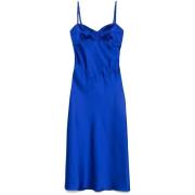 Kobaltblauwe Bustier-stijl Jurk Anna October , Blue , Dames