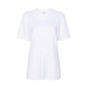 Witte Jersey Crew Neck T-shirt Mazzarelli , White , Dames