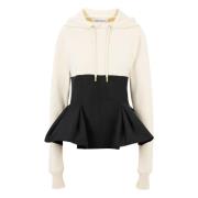 Hoodie MET Contrasterende Nina Ricci , White , Dames