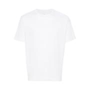 Witte Katoenen Crew Neck T-shirt Fedeli , White , Heren