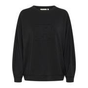 Vincent Mono Sweatshirt met Cool Print InWear , Black , Dames