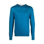 Round-neck Knitwear La Fileria , Blue , Heren