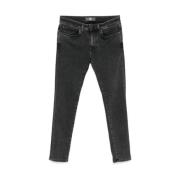 Grijze Stretch Gewassen Denim Skinny Jeans Pt01 , Gray , Heren