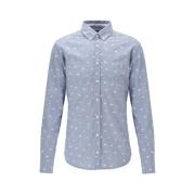 Stijlvol Herenshirt Hugo Boss , Blue , Heren