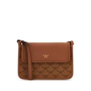 Cognac Bruine Canvas Schoudertas MCM , Brown , Dames