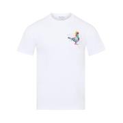 Grafische Print Katoenen T-shirt JW Anderson , White , Heren