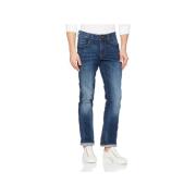 Straight Leg Jeans Camel Active , Blue , Heren