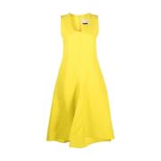 Midi Dresses Calcaterra , Yellow , Dames