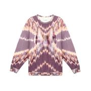 Tie-Dye Crew Neck Sweatshirt Isabel Marant , Purple , Heren