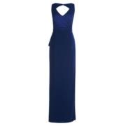 Blauwe Festival Mouwloze Maxi Jurk vera mont , Blue , Dames