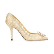 Gouden Bellucci Pumps Rainbow Lace Collectie Dolce & Gabbana , Yellow ...